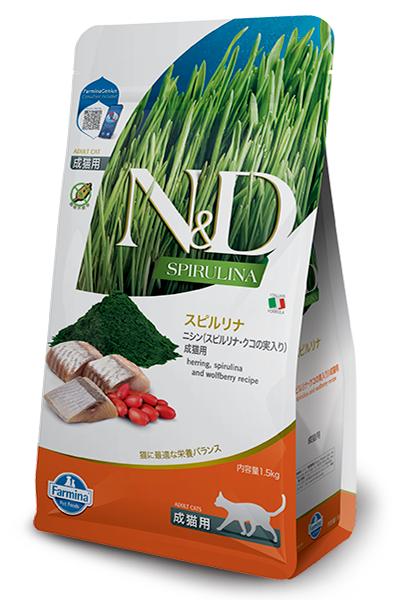 N&Dスピルリナ ニシン 成猫用
